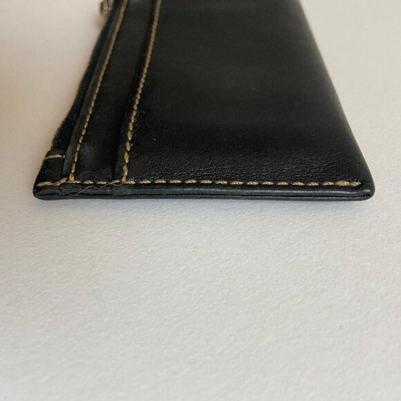 🆕 Coach Vintage Black Leather Key, Card, & Coin Wallet - Picture 8 of 11